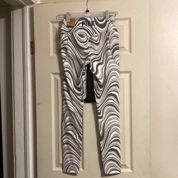 NWT Pink Seamless High Waist Full Length Tight - Whisper Grey Marble - Picture 8 of 12